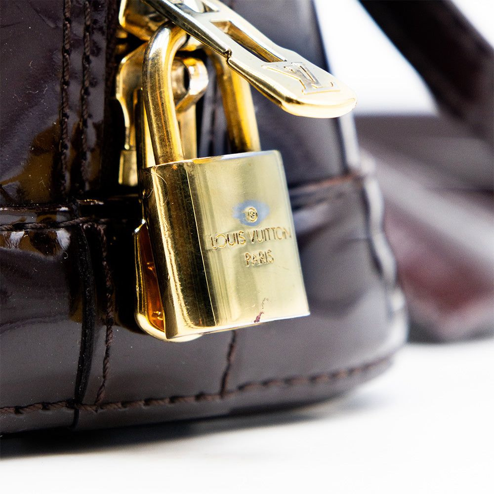 Louis Vuitton Sac a main Alma BB Vernis Aubergine
