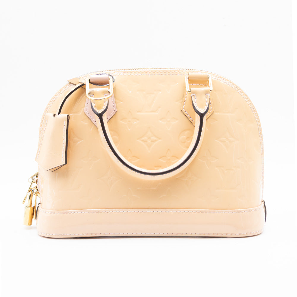 Louis Vuitton Sac à main Alma BB Vernis Beige