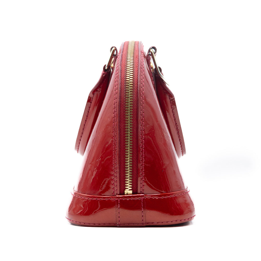Louis Vuitton Sac à main Alma BB Vernis Rouge