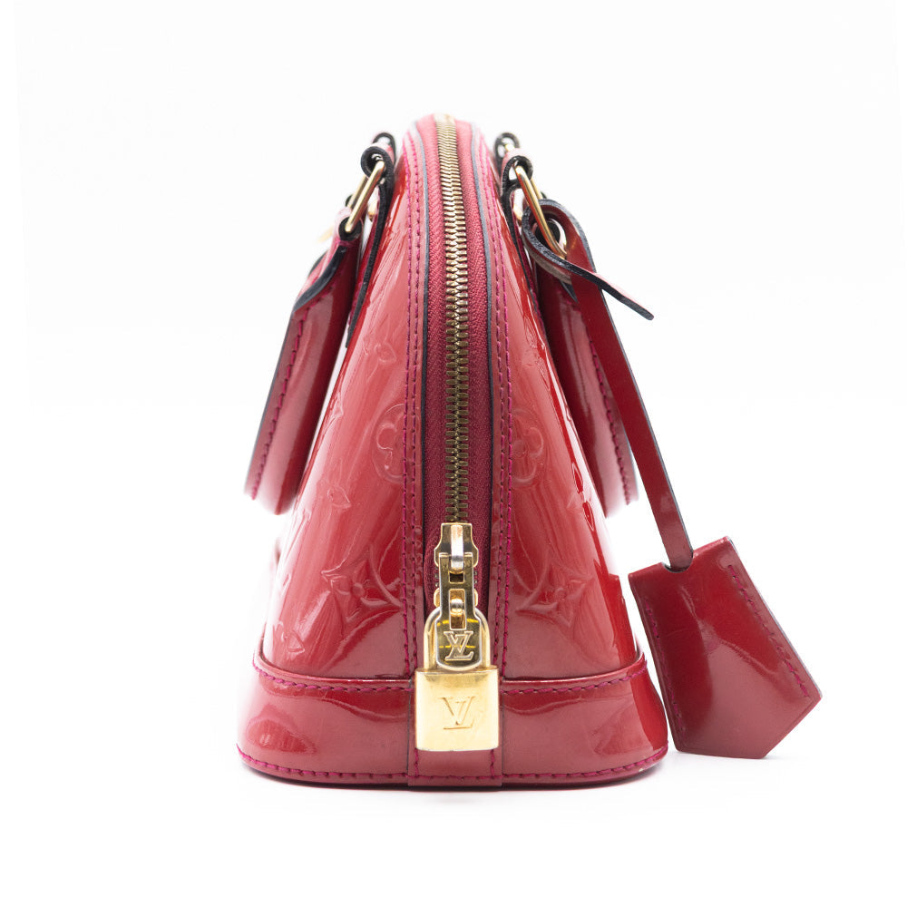 Louis Vuitton Sac à main Alma BB Vernis Rouge