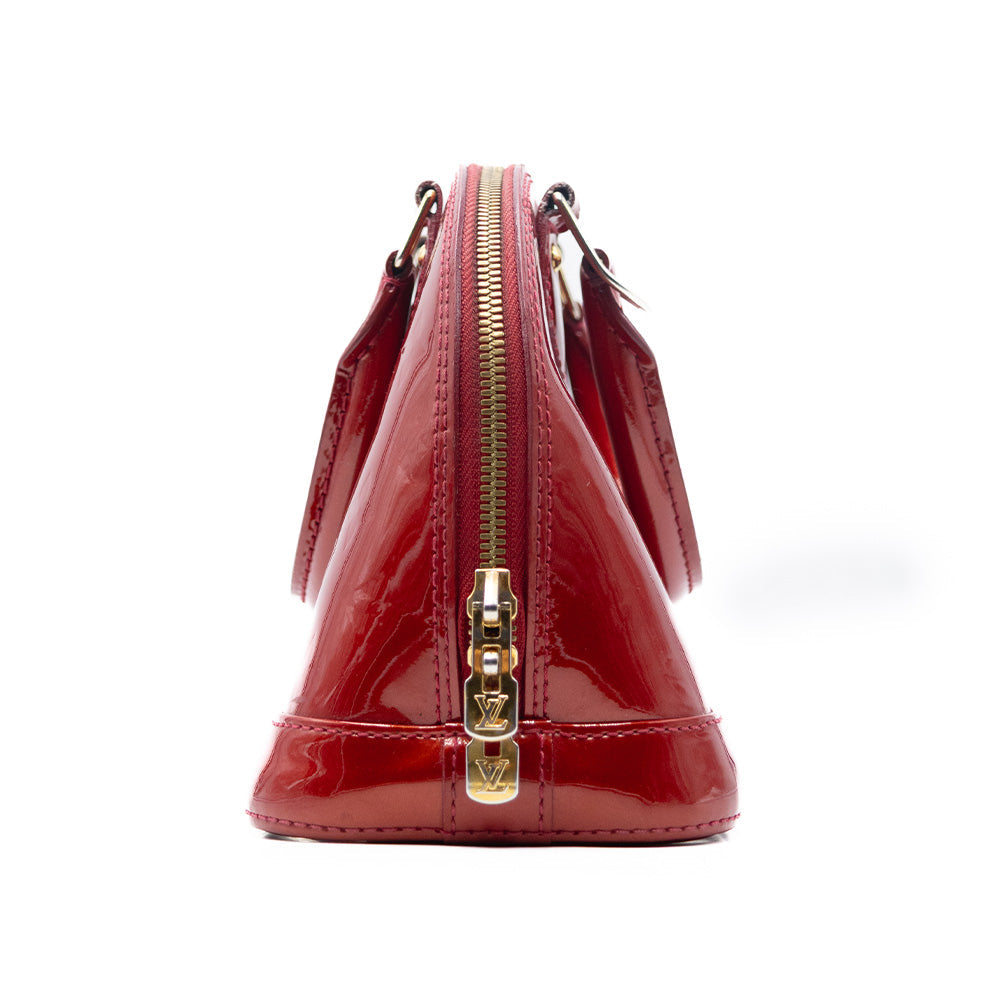 Louis Vuitton Sac à main Alma BB Vernis Rouge