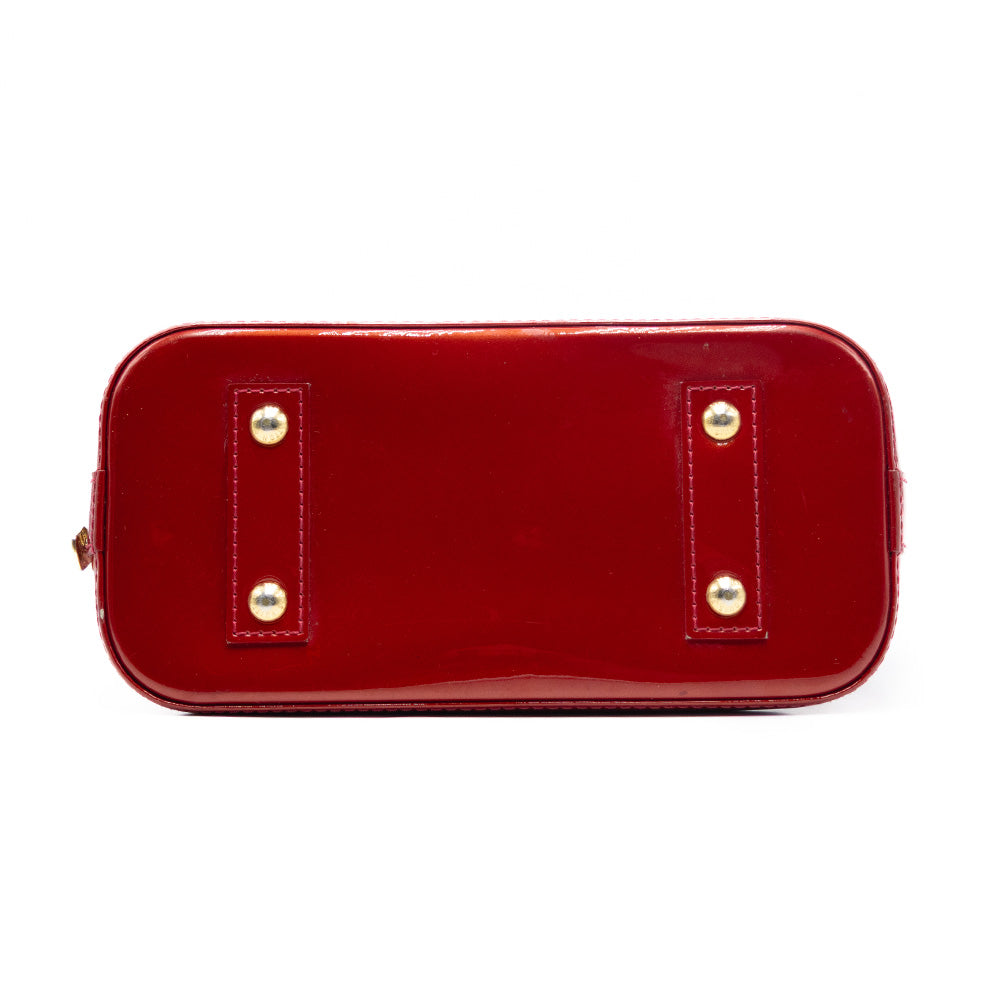 Louis Vuitton Sac à main Alma BB Vernis Rouge