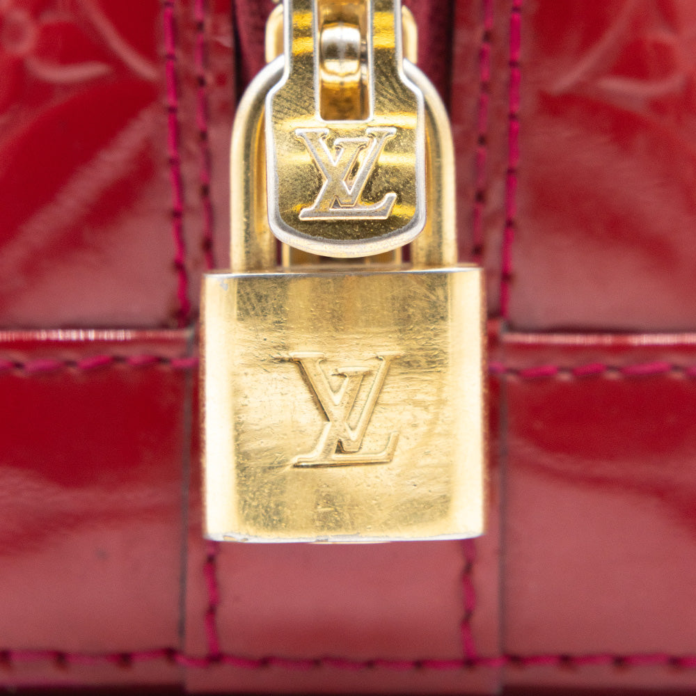 Louis Vuitton Sac à main Alma BB Vernis Rouge
