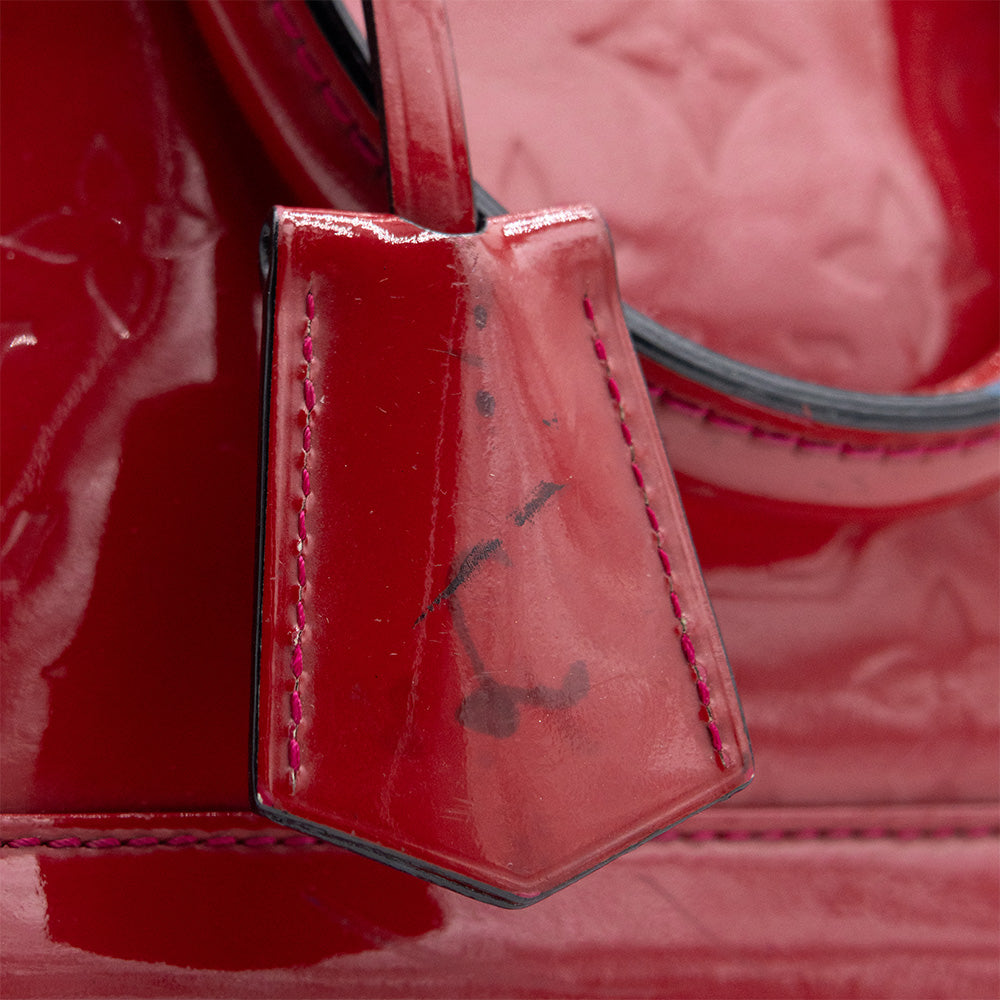 Louis Vuitton Sac à main Alma BB Vernis Rouge