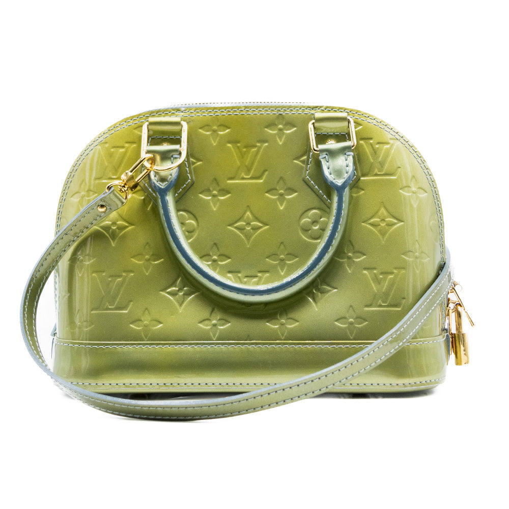 Louis Vuitton Sac à main Alma BB Vernis Vert Olive