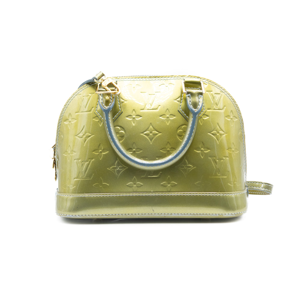 Louis Vuitton Sac à main Alma BB Vernis Vert Olive
