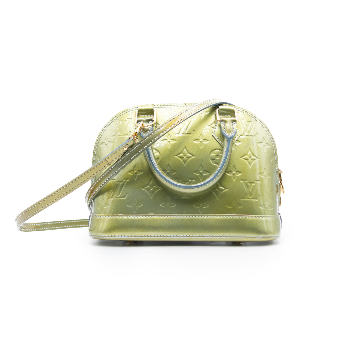 Louis Vuitton Sac à main Alma BB Vernis Vert Olive