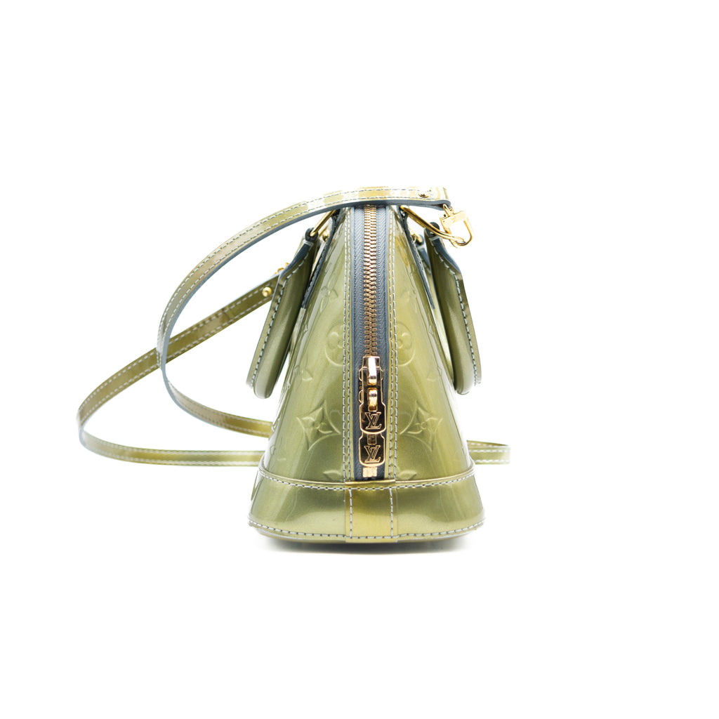 Louis Vuitton Sac à main Alma BB Vernis Vert Olive