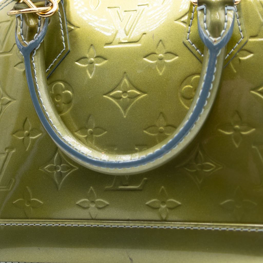 Louis Vuitton Sac à main Alma BB Vernis Vert Olive