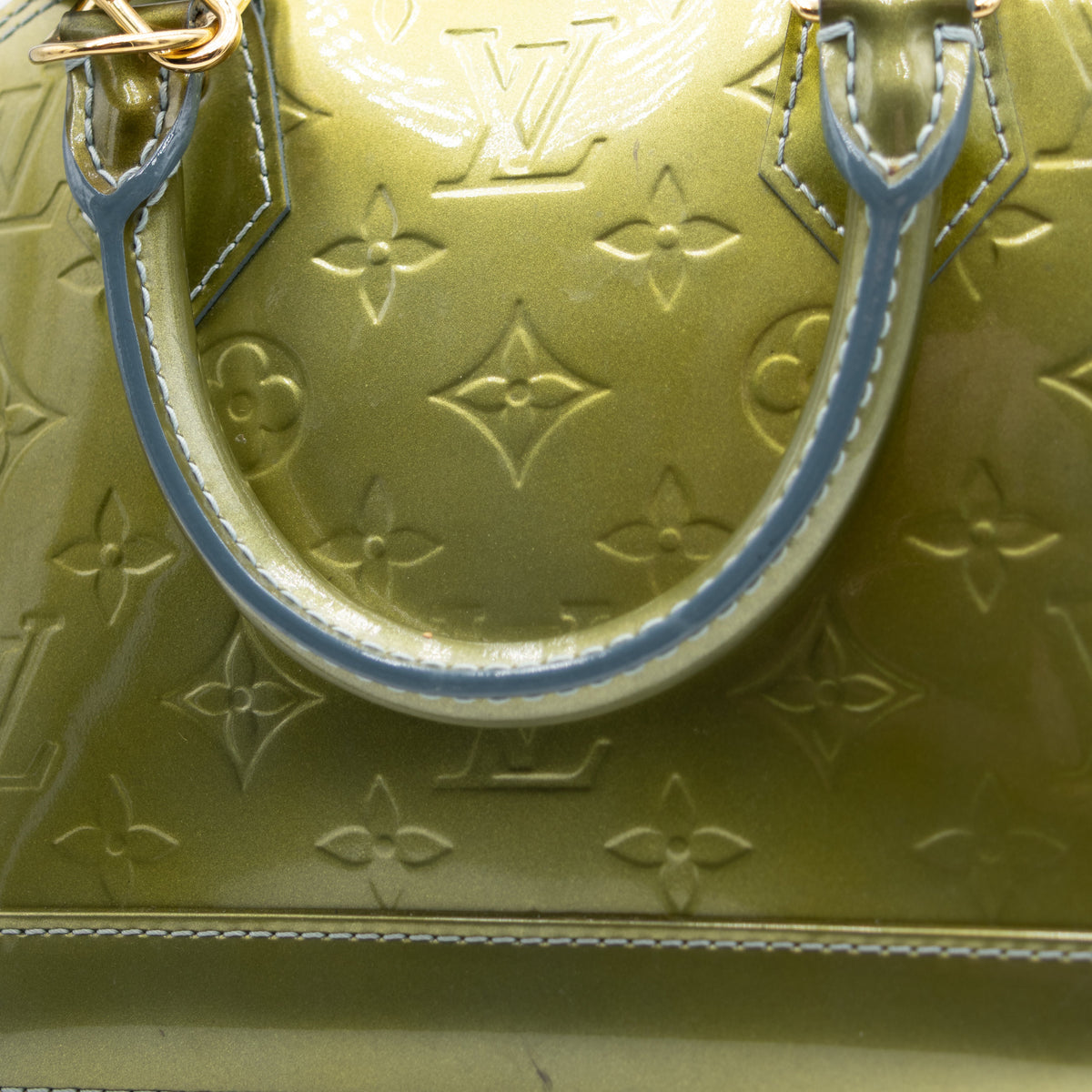 Louis Vuitton Sac à main Alma BB Vernis Vert Olive