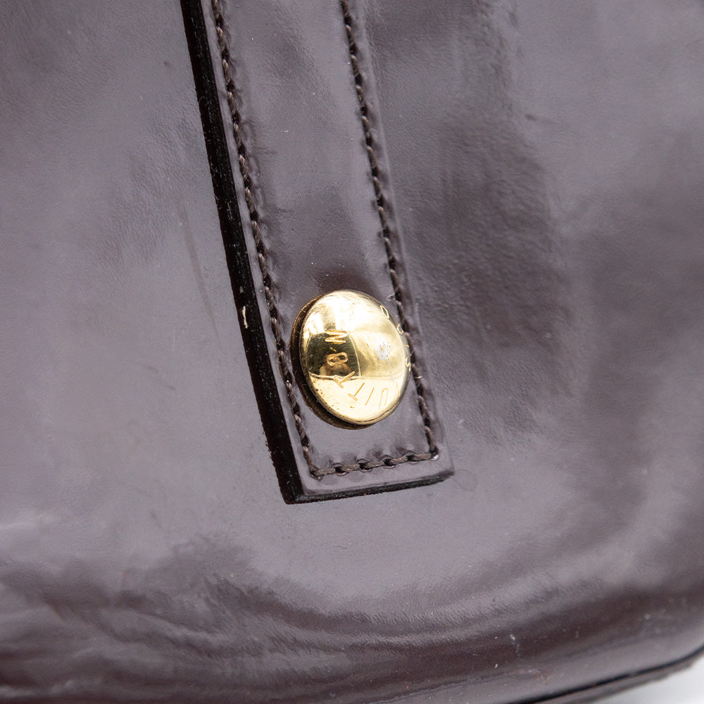 Louis Vuitton Sac à main Alma MM Vernis Aubergine