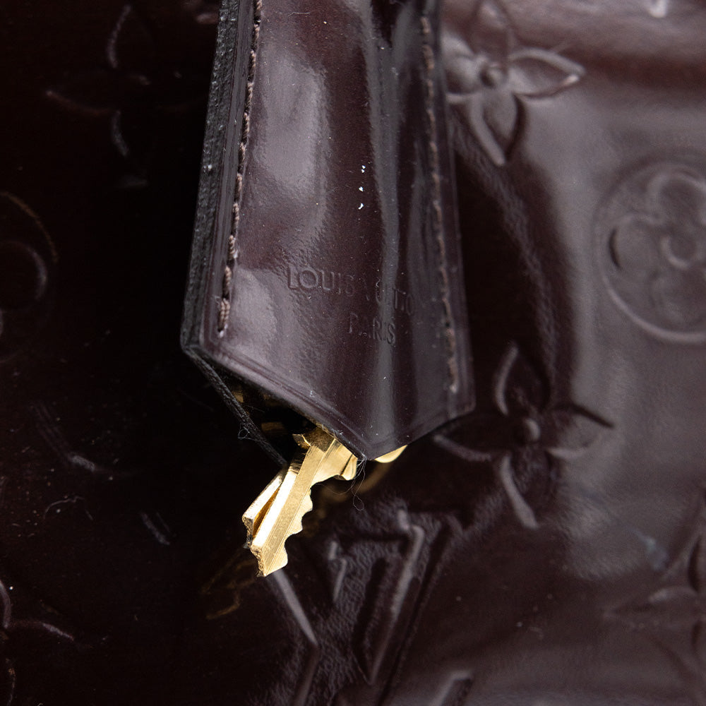 Louis Vuitton Sac à main Alma MM Vernis Aubergine