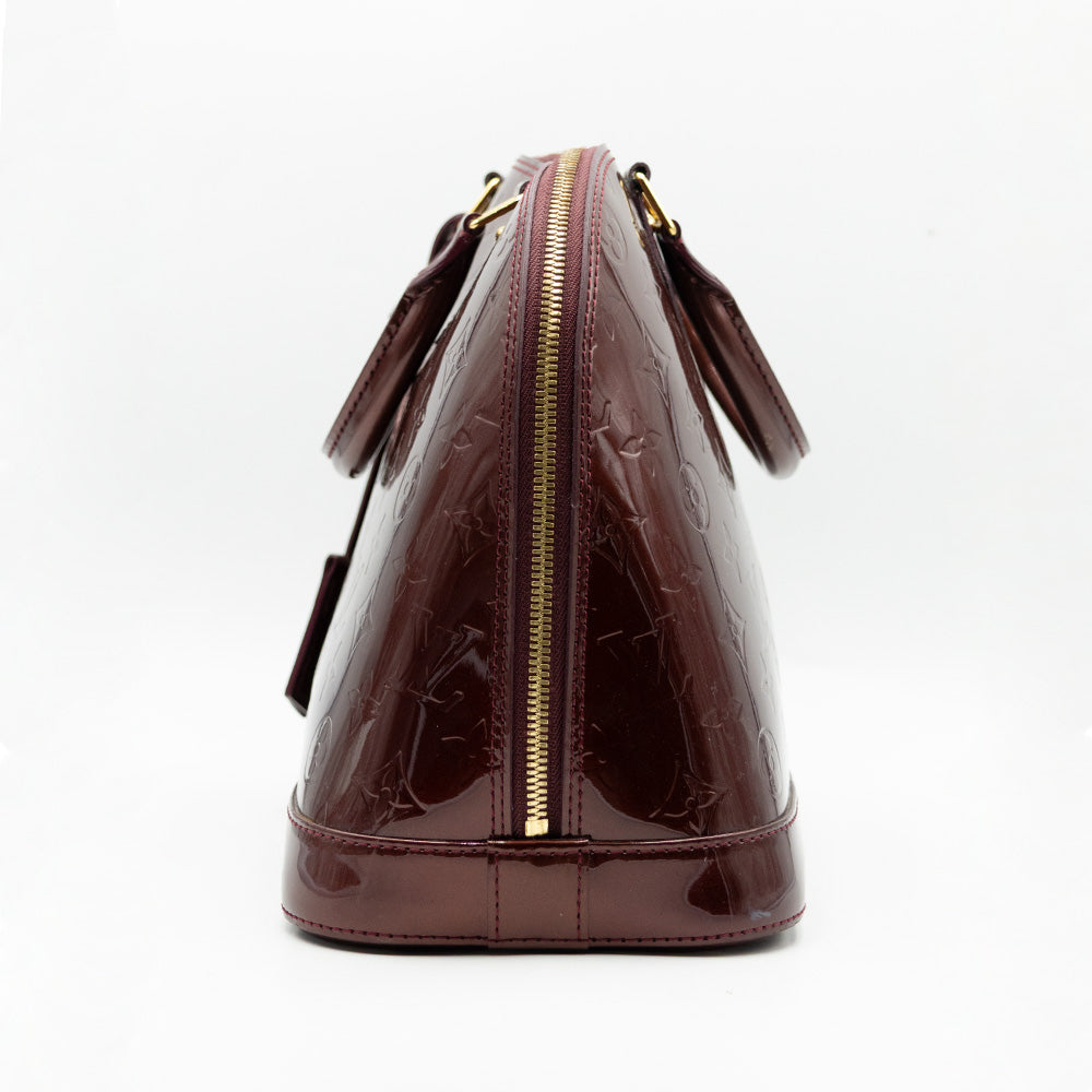 Louis Vuitton Sac à main Alma PM Vernis Aubergine