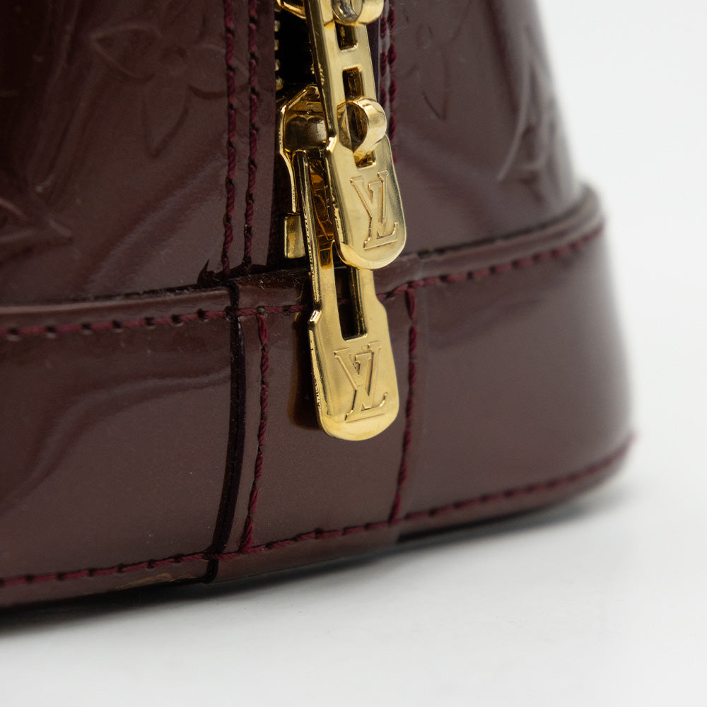 Louis Vuitton Sac à main Alma PM Vernis Aubergine