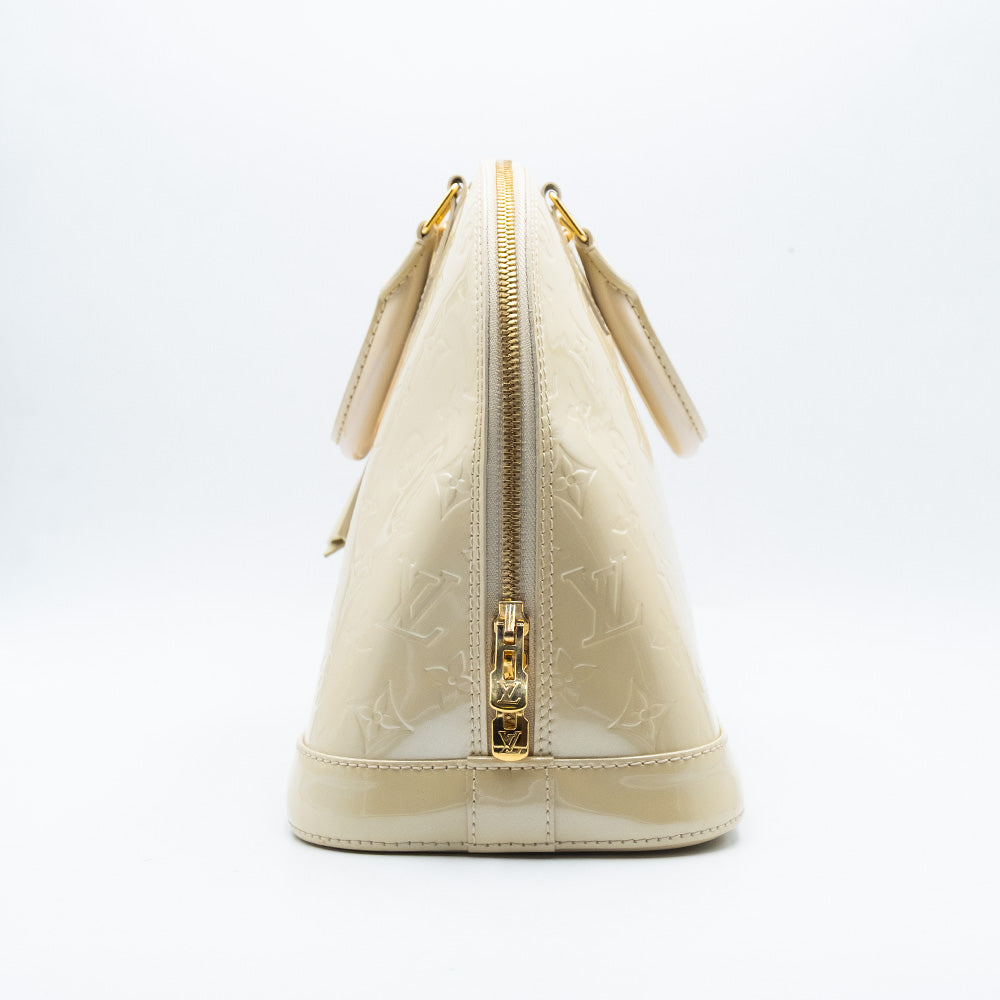 Louis Vuitton Sac à main Alma PM Vernis Beige