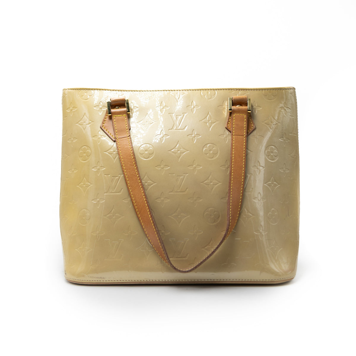 Louis Vuitton Sac à main Houston Vernis Beige