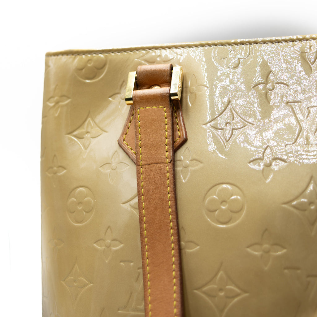 Louis Vuitton Sac à main Houston Vernis Beige