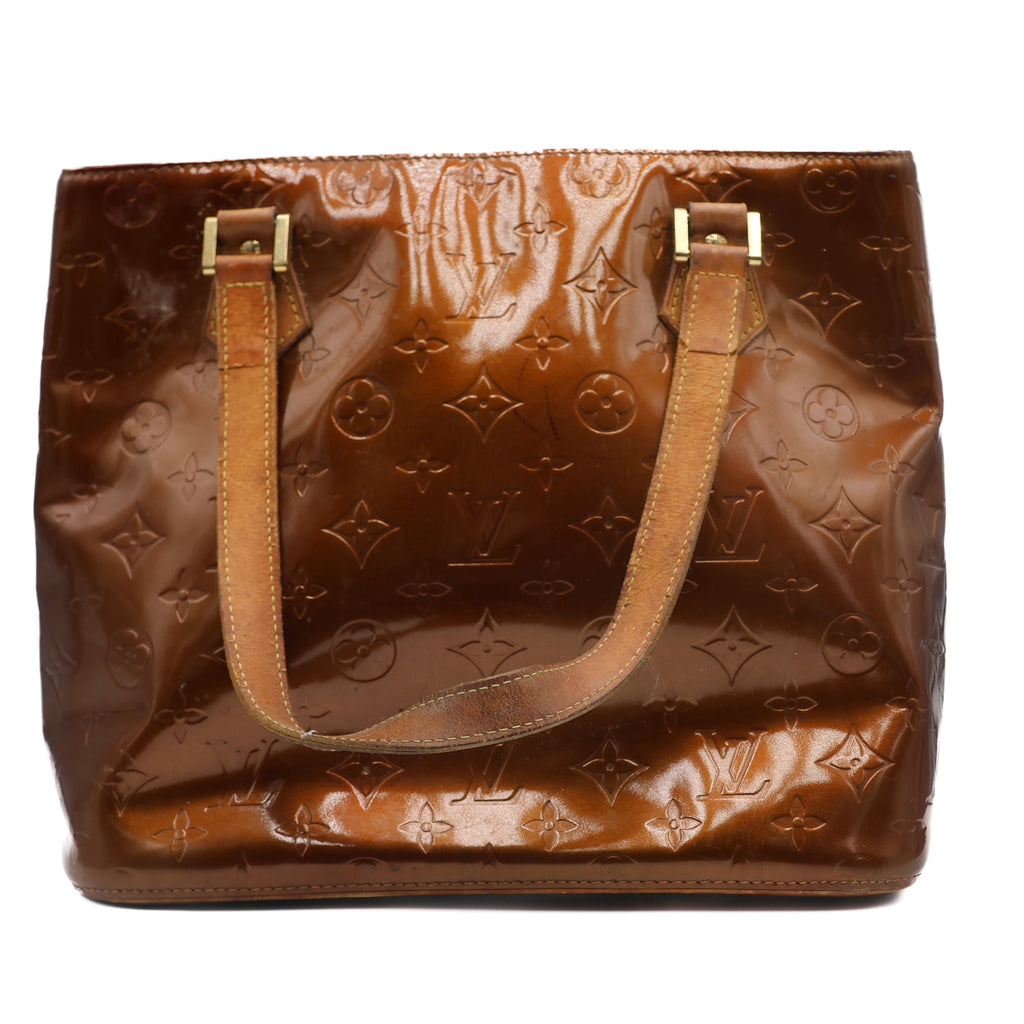 Louis Vuitton Sac à main Houston Vernis Marron