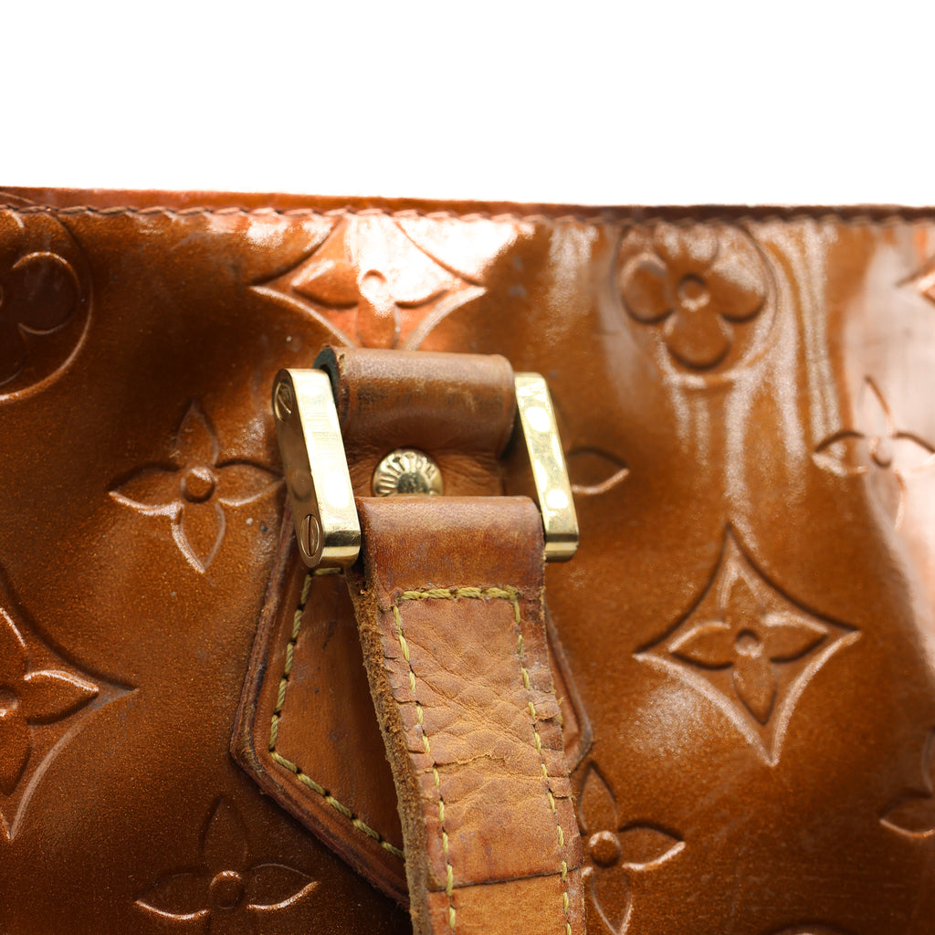 Louis Vuitton Sac à main Houston Vernis Marron