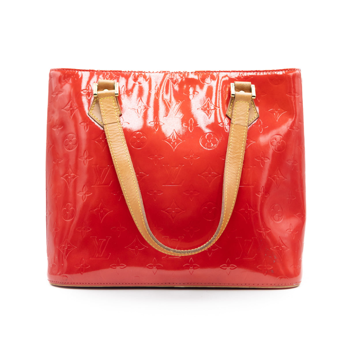 Louis Vuitton Sac à main Houston Vernis Rouge