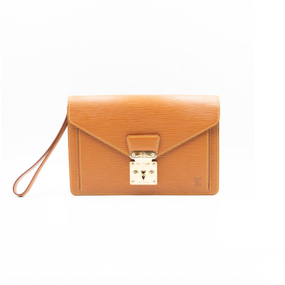 Louis Vuitton Sac à Main Sellier Epi Marron