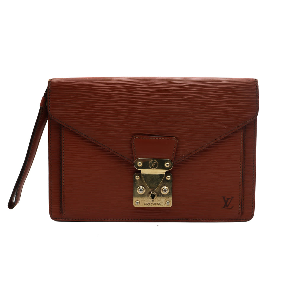 Louis Vuitton Sac à Main Sellier Epi Marron