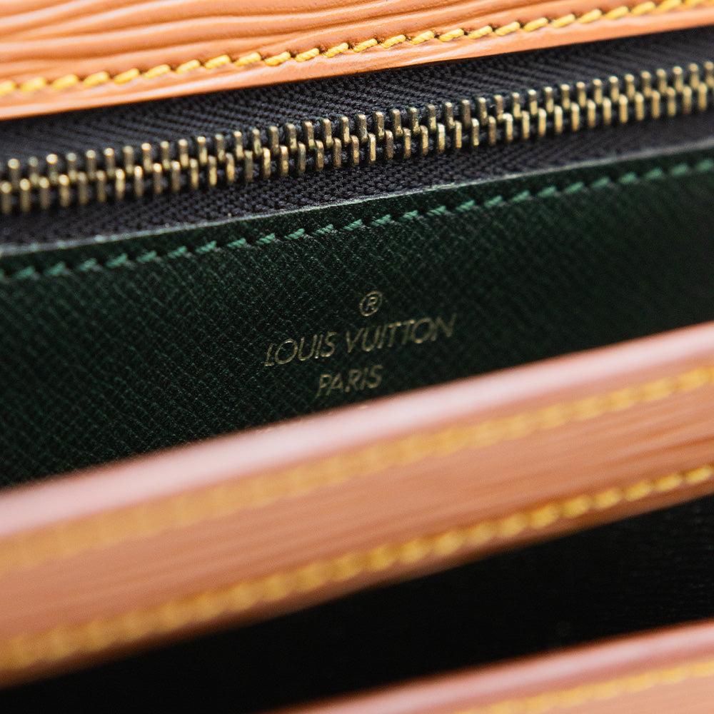 Louis Vuitton Sac à Main Sellier Epi Marron