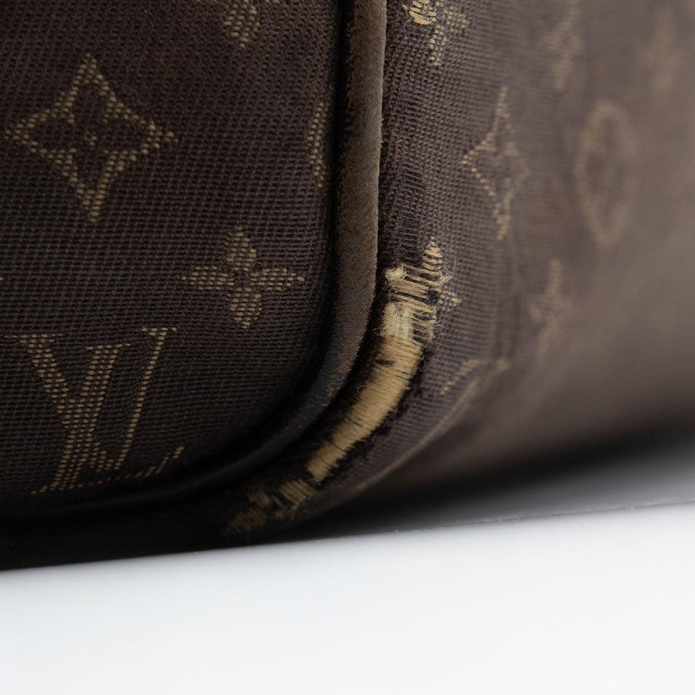 Louis Vuitton Sac à main Speedy 30 Monogram Mini Lin Marron