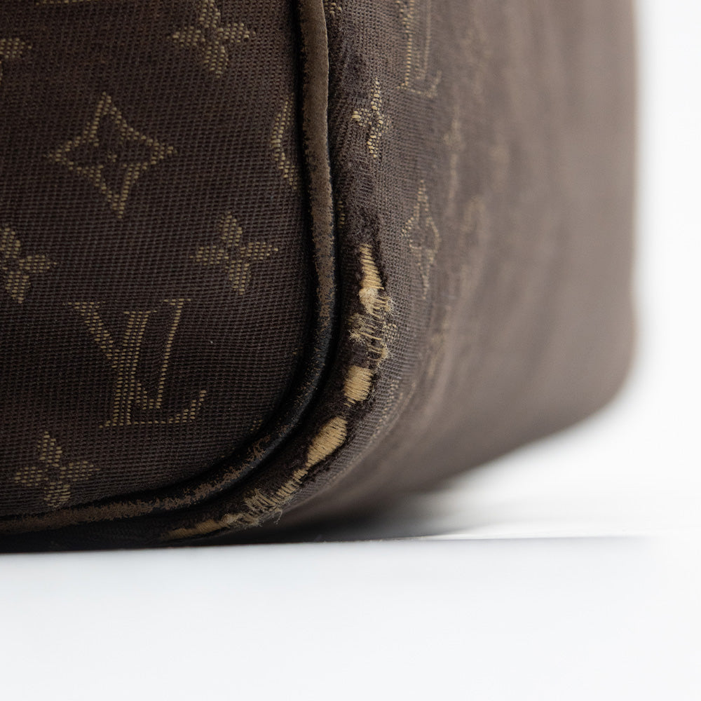 Louis Vuitton Sac à main Speedy 30 Monogram Mini Lin Marron