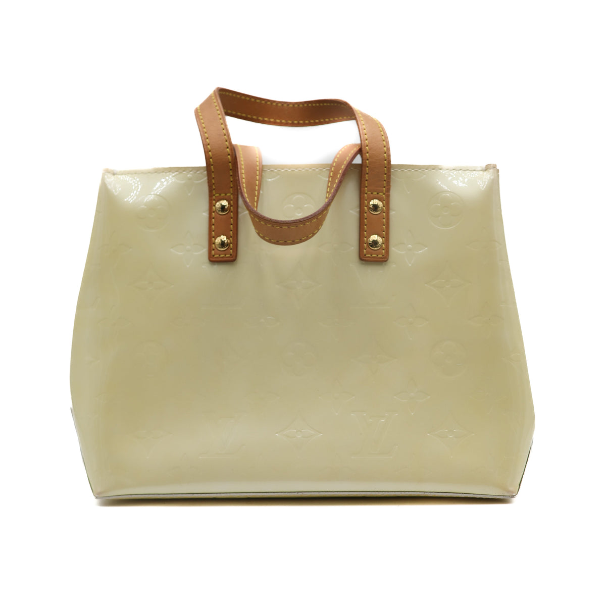 Louis Vuitton Sac à main Vernis Reade Creme PM