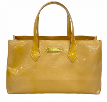 Louis Vuitton Sac à main Wilshire Vernis Beige