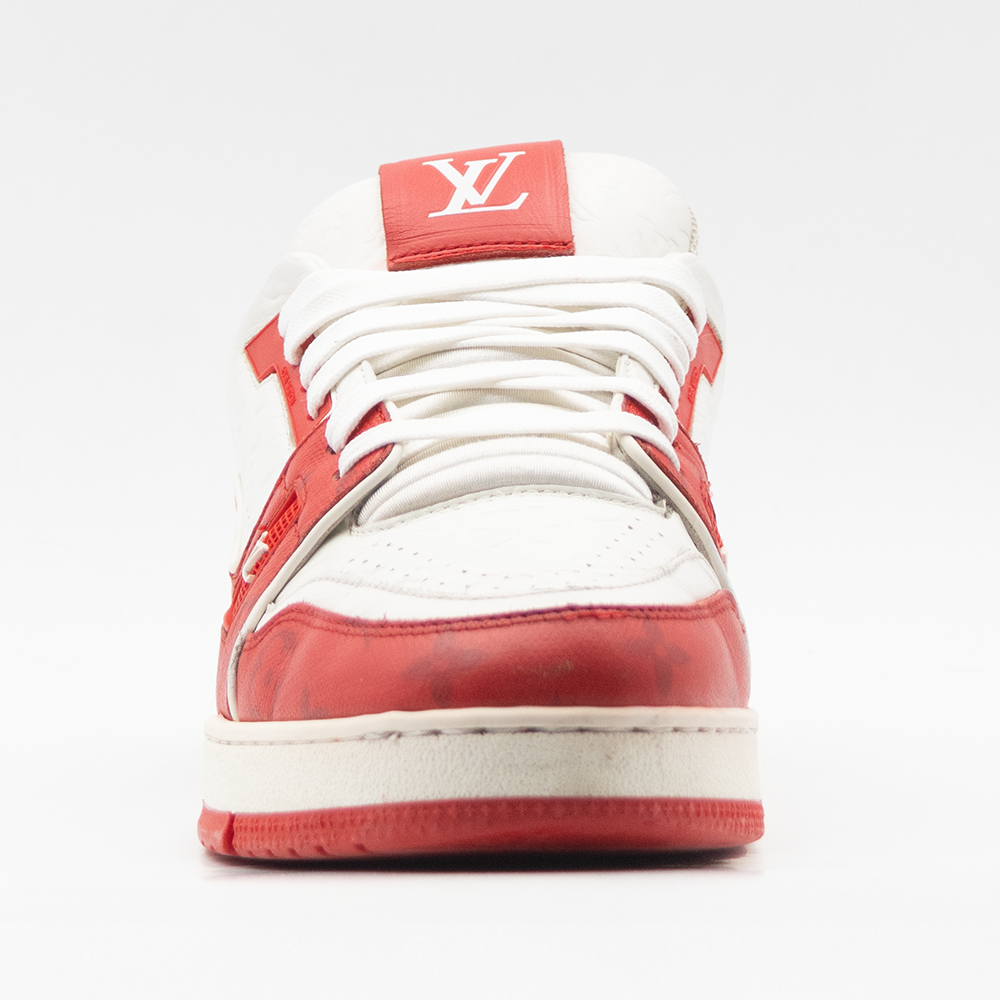 Louis Vuitton Trainer 54 Signature Rouge Blanc
