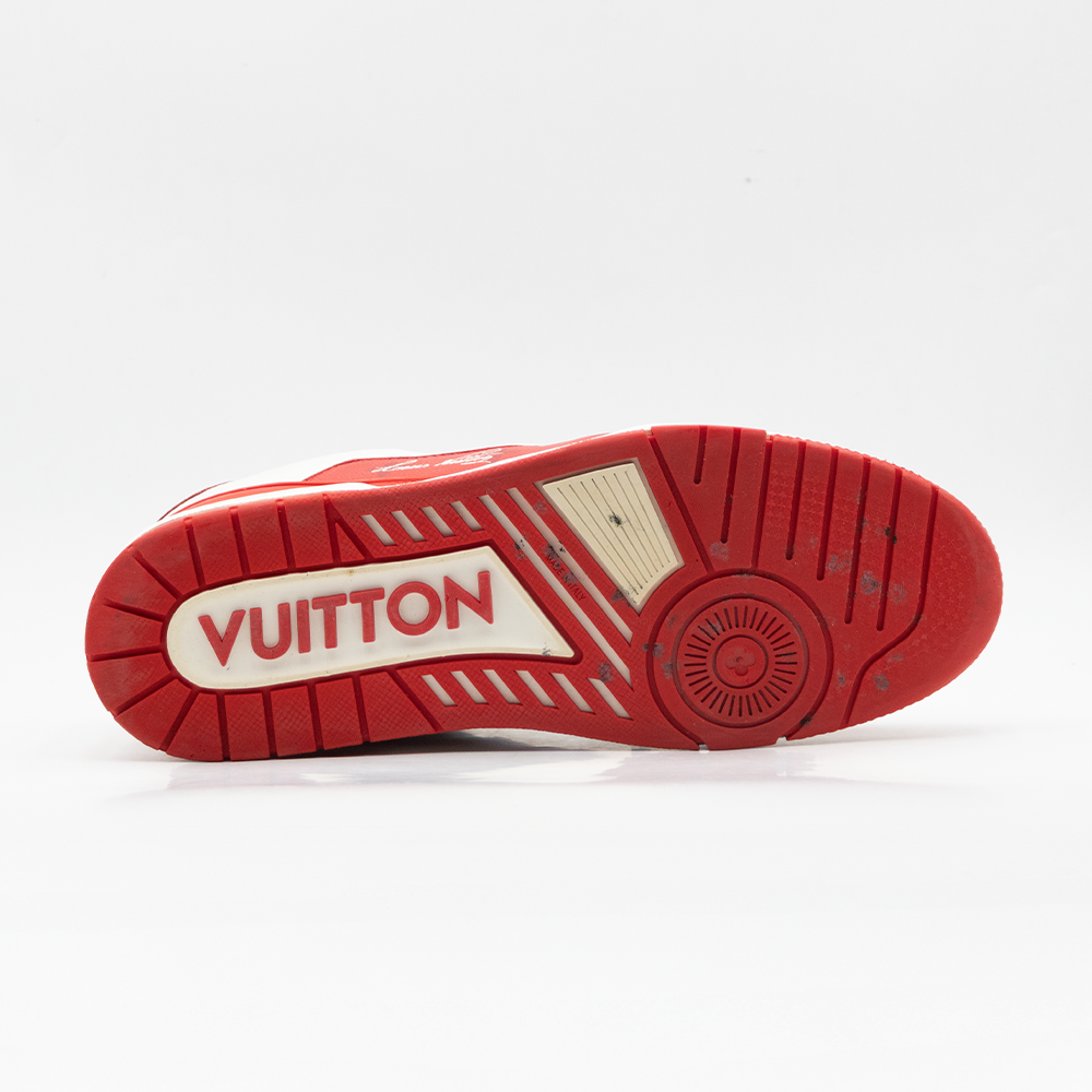 Louis Vuitton Trainer 54 Signature Rouge Blanc