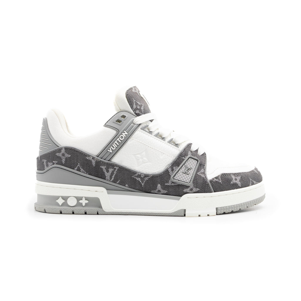 Louis Vuitton Trainer Denim Grey White