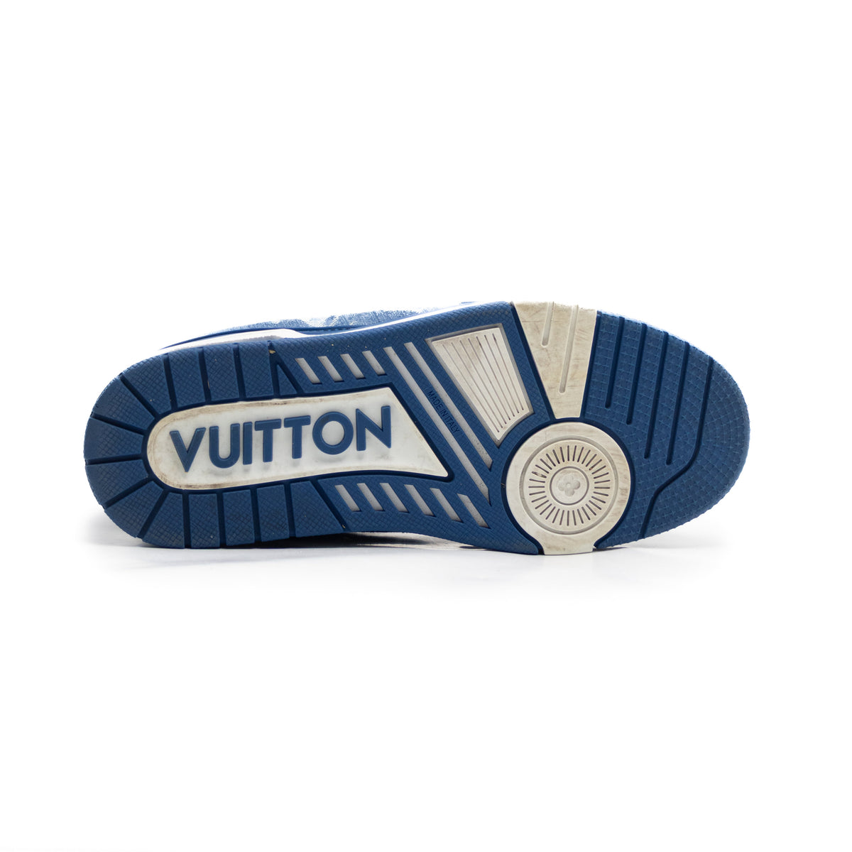 Louis Vuitton Trainer Monogram Denim White Blue