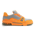 Louis Vuitton Trainer Orange Grey