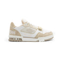 Louis Vuitton Trainer Velcro Beige White