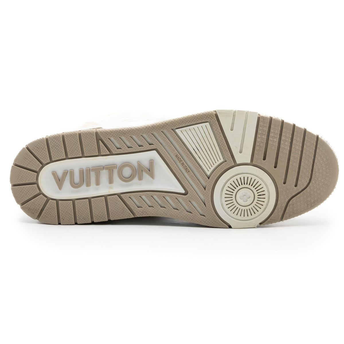 Louis Vuitton Trainer Velcro Beige White