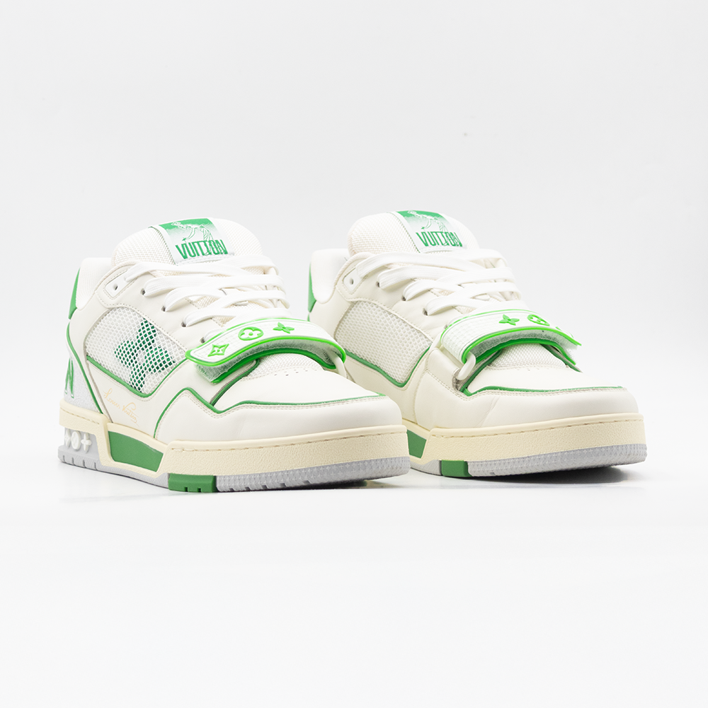 Louis Vuitton Trainer Velcro Green Mesh