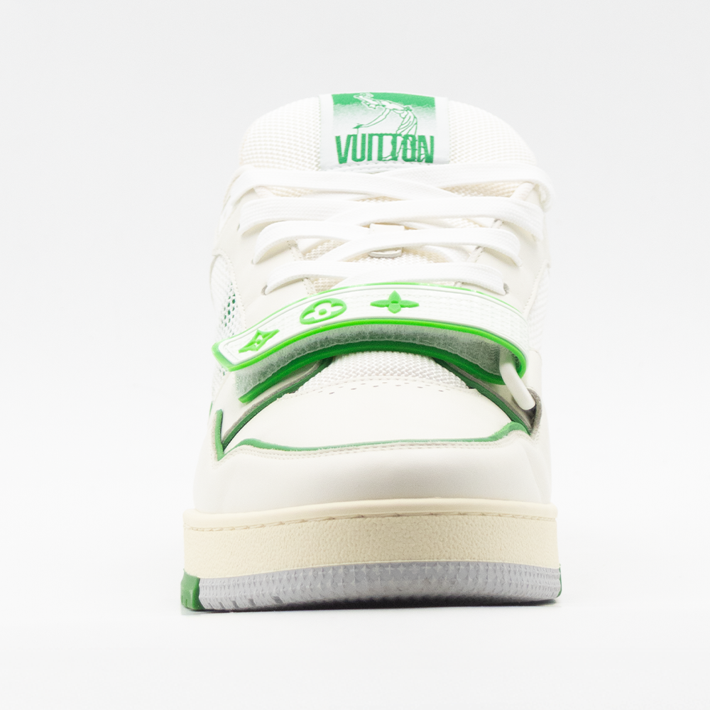 Louis Vuitton Trainer Velcro Green Mesh