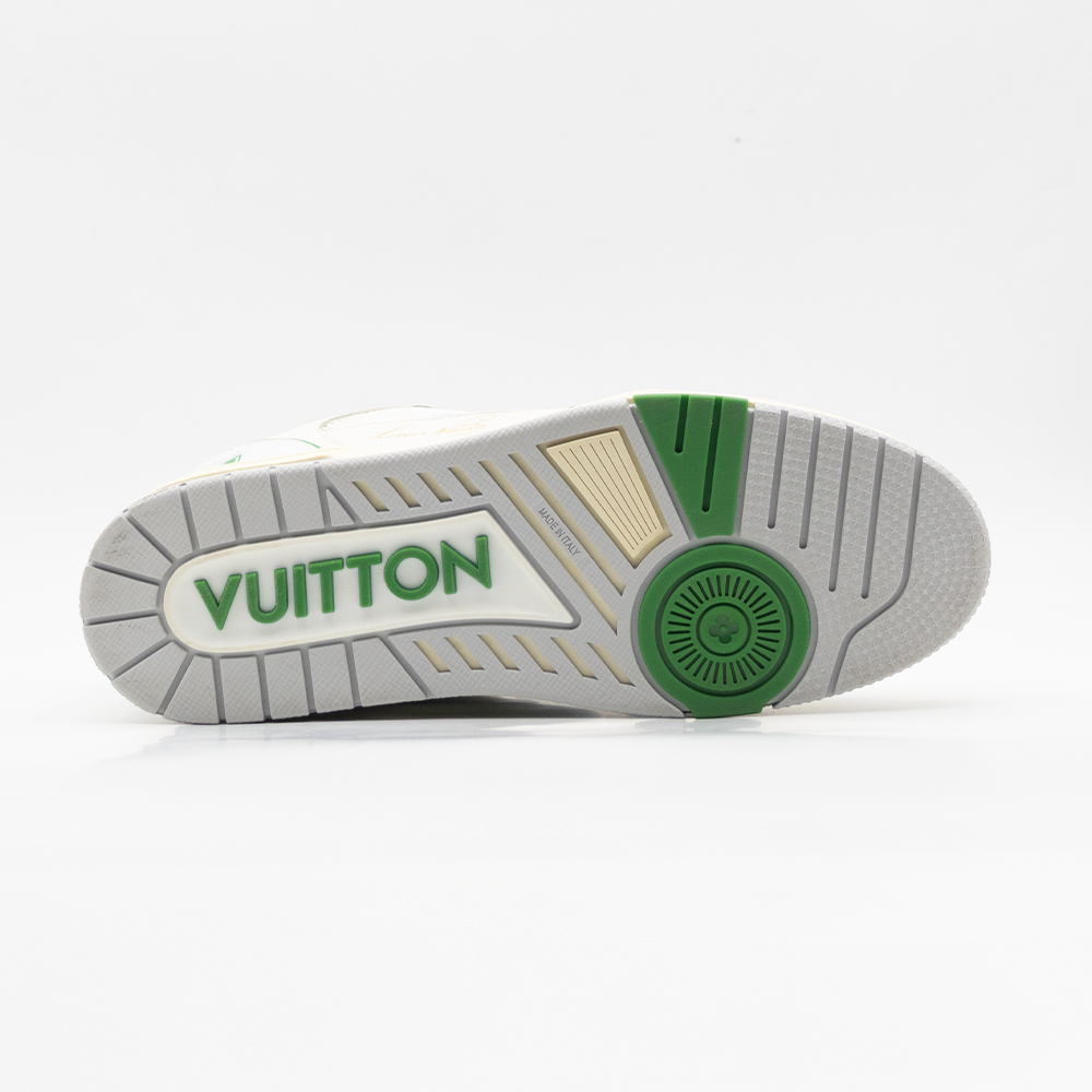 Louis Vuitton Trainer Velcro Green Mesh