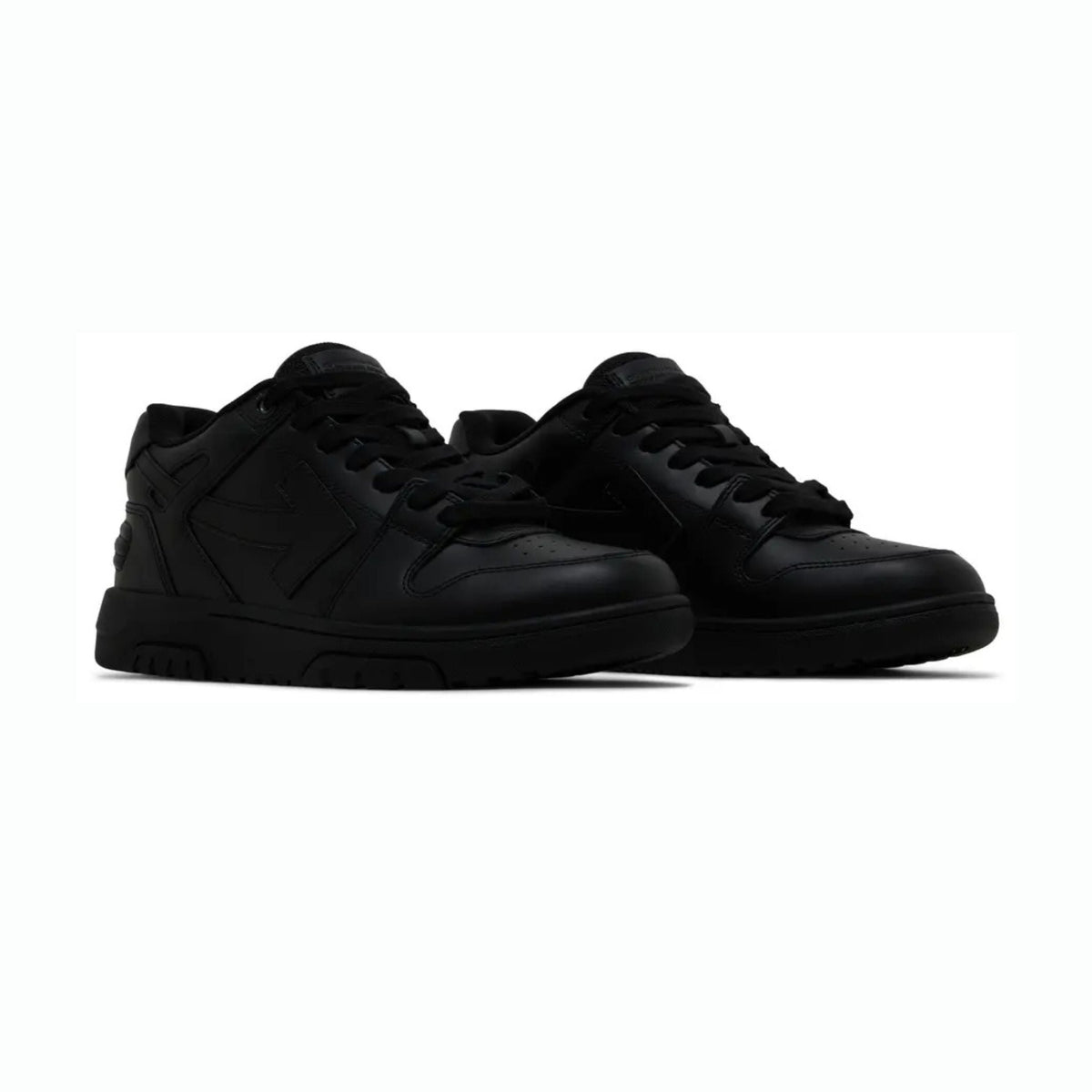 Off-White Out Of Office OOO "For Walking" Low Tops Black White