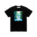 OFF-WHITE SS19 Black Waterfall Print T-Shirt