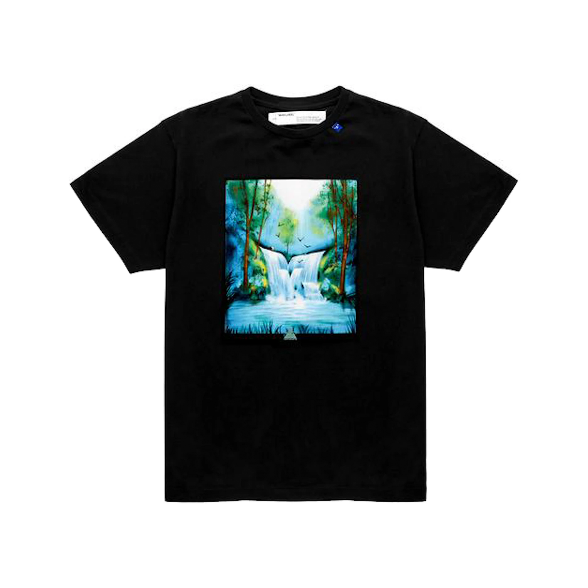 OFF-WHITE SS19 Black Waterfall Print T-Shirt