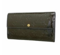 Portefeuille long Louis Vuitton Vernis Portefeuille Sarah bleu infini