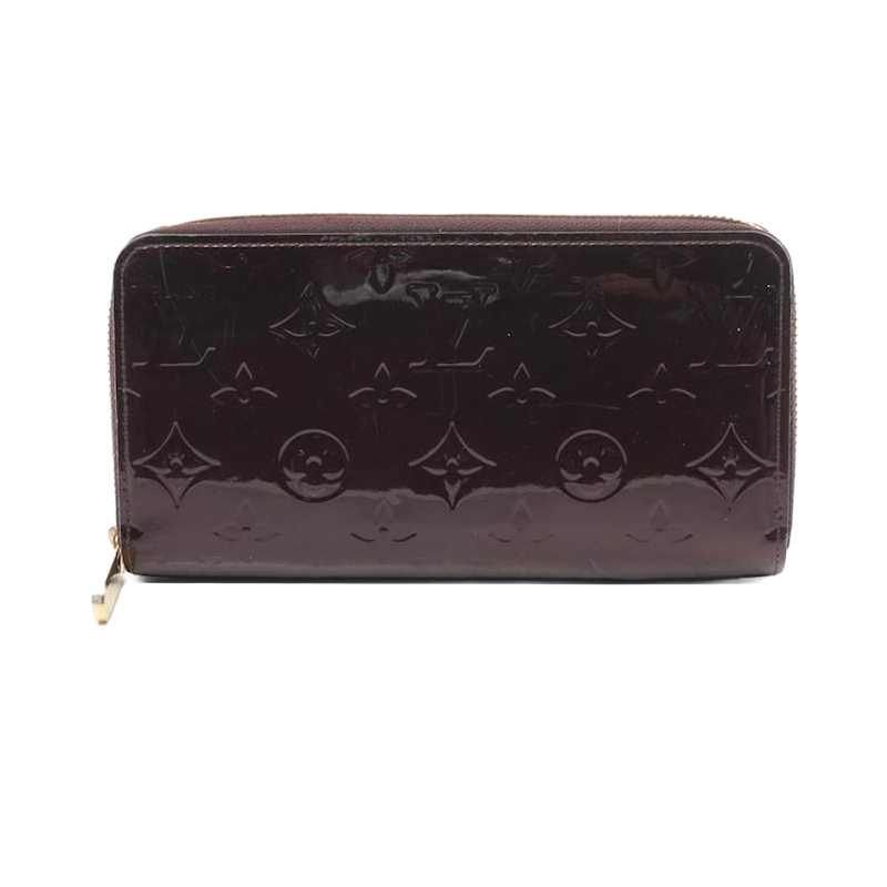 Portefeuille long Louis Vuitton Vernis Zippy Wallet amarante