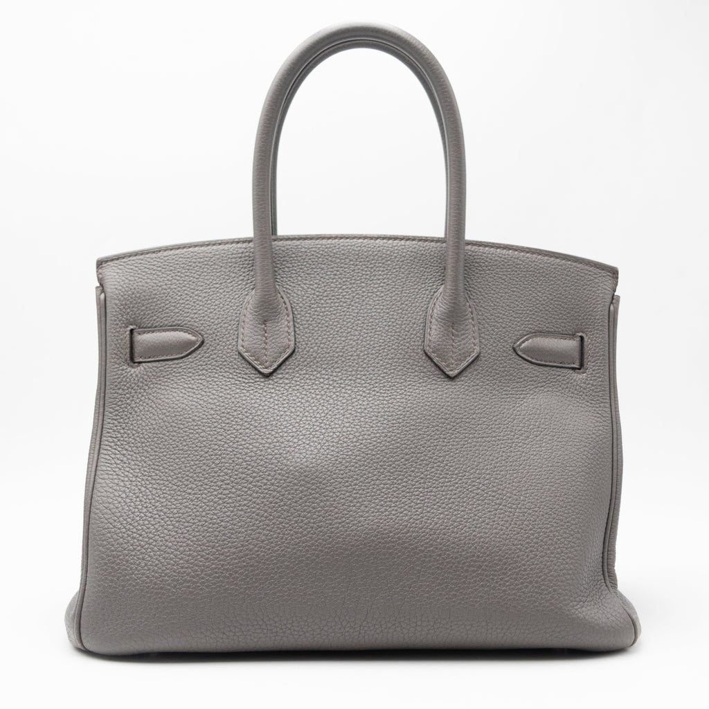 Sac à main Hermès Birkin 30 Etoupe grey