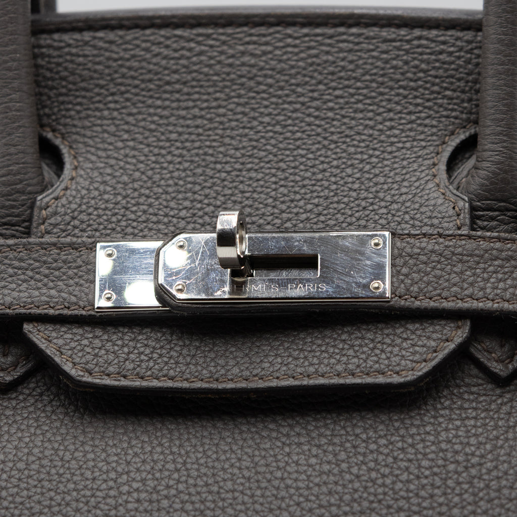 Sac à main Hermès Birkin 30 Etoupe grey