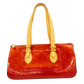 Sac à main Louis Vuitton Vernis Rosewood Avenue pomme d'amour
