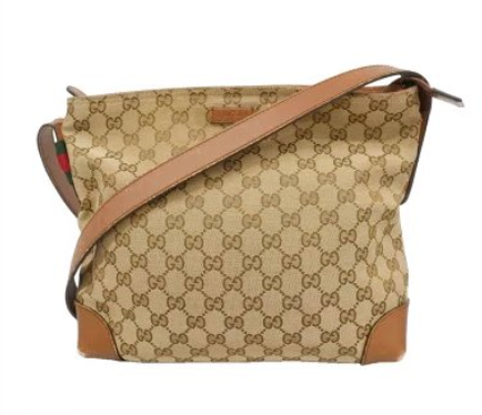 Sac bandoulière Gucci GG Canvas Sherry Line beige